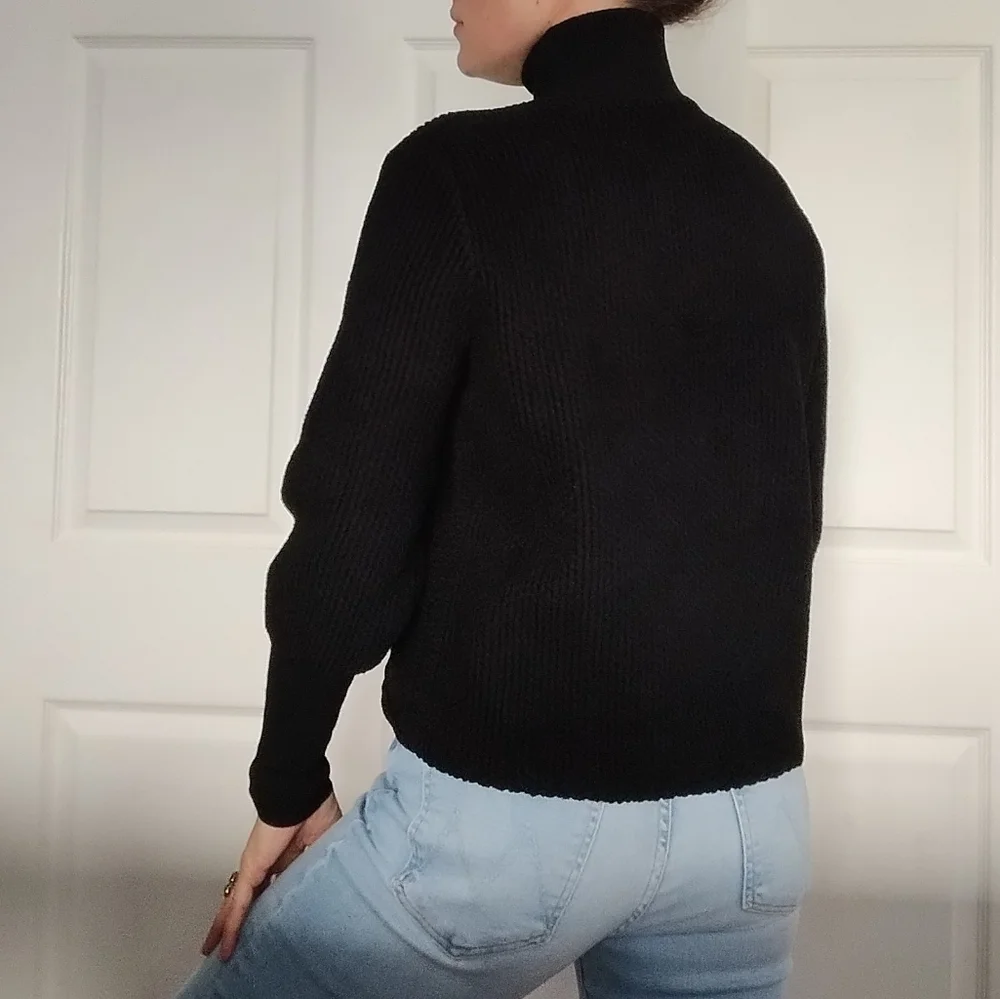 Frame Black Turtle Neck Sweater XS